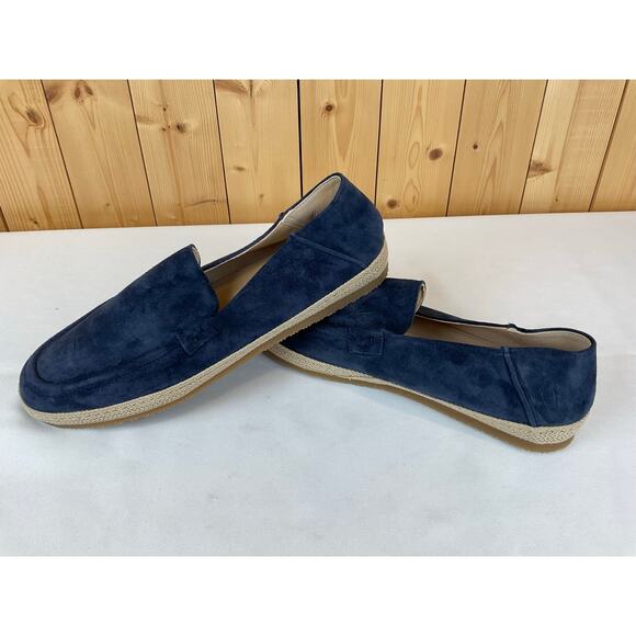 Stuart Weitzman Bala Navy Suede Men' s Shoes- Size 10.5 - Picture 1 of 7